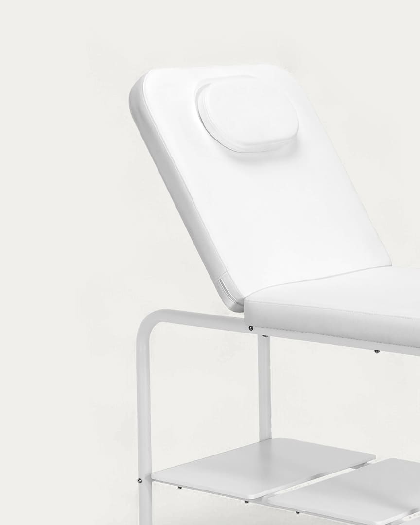 Camilla masaje fija Ara blanca de Mirplay agujero facial