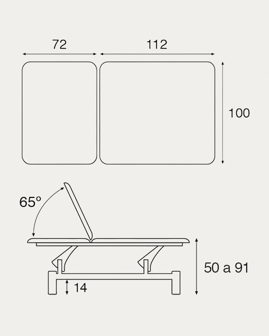 Camilla hidráulica C5714 neurológica Ecopostural
