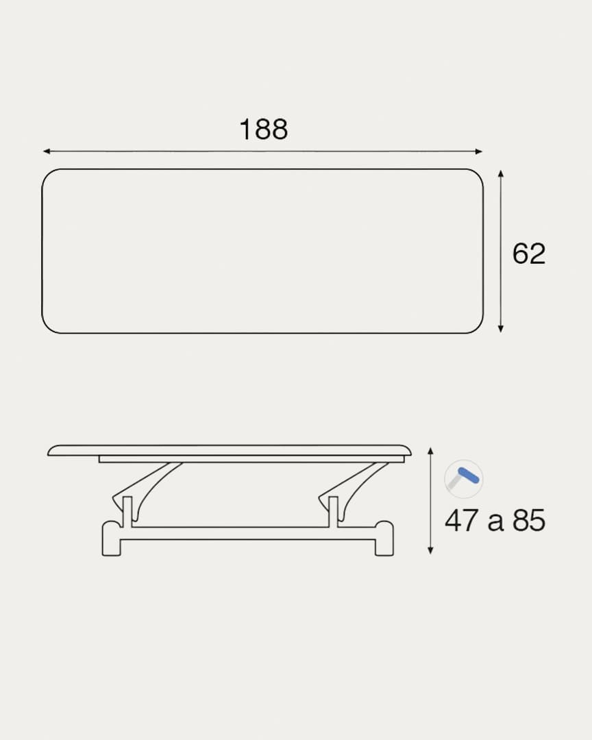 Camilla C3711 neurológica Ecopostural hidráulica