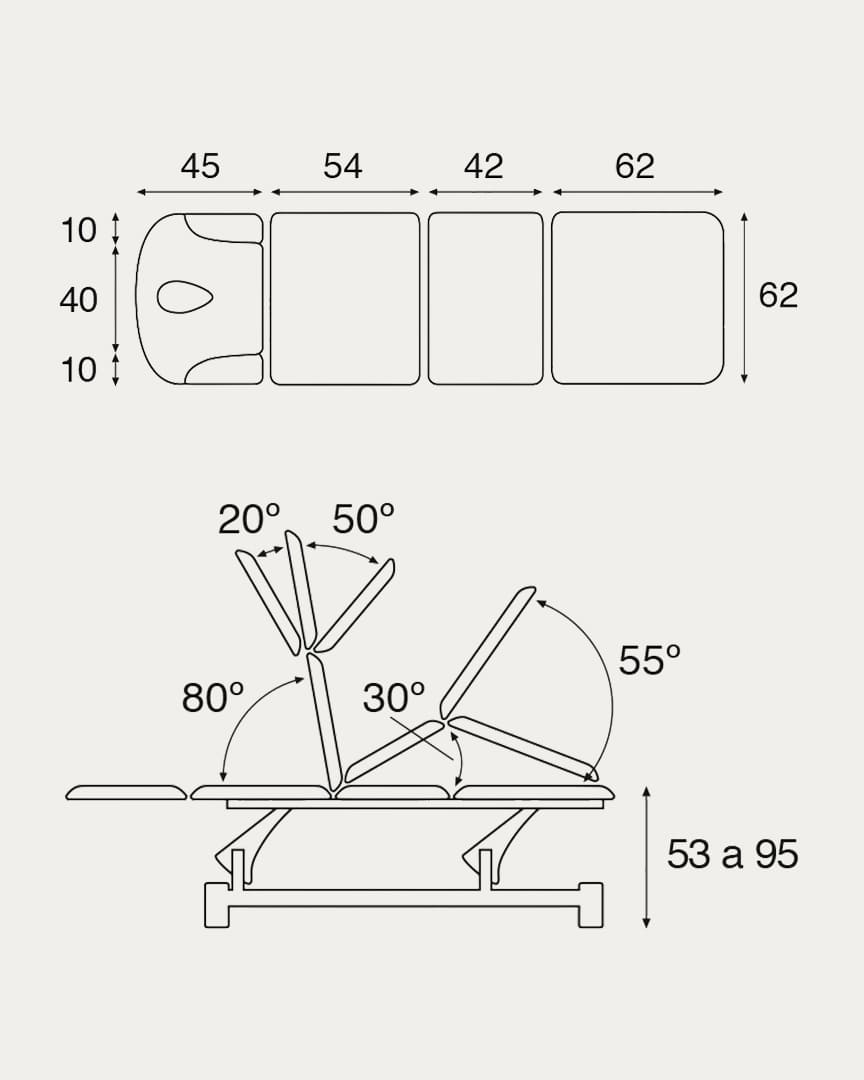 Camilla Ecopostural 4 cuerpos C5579 eléctrica
