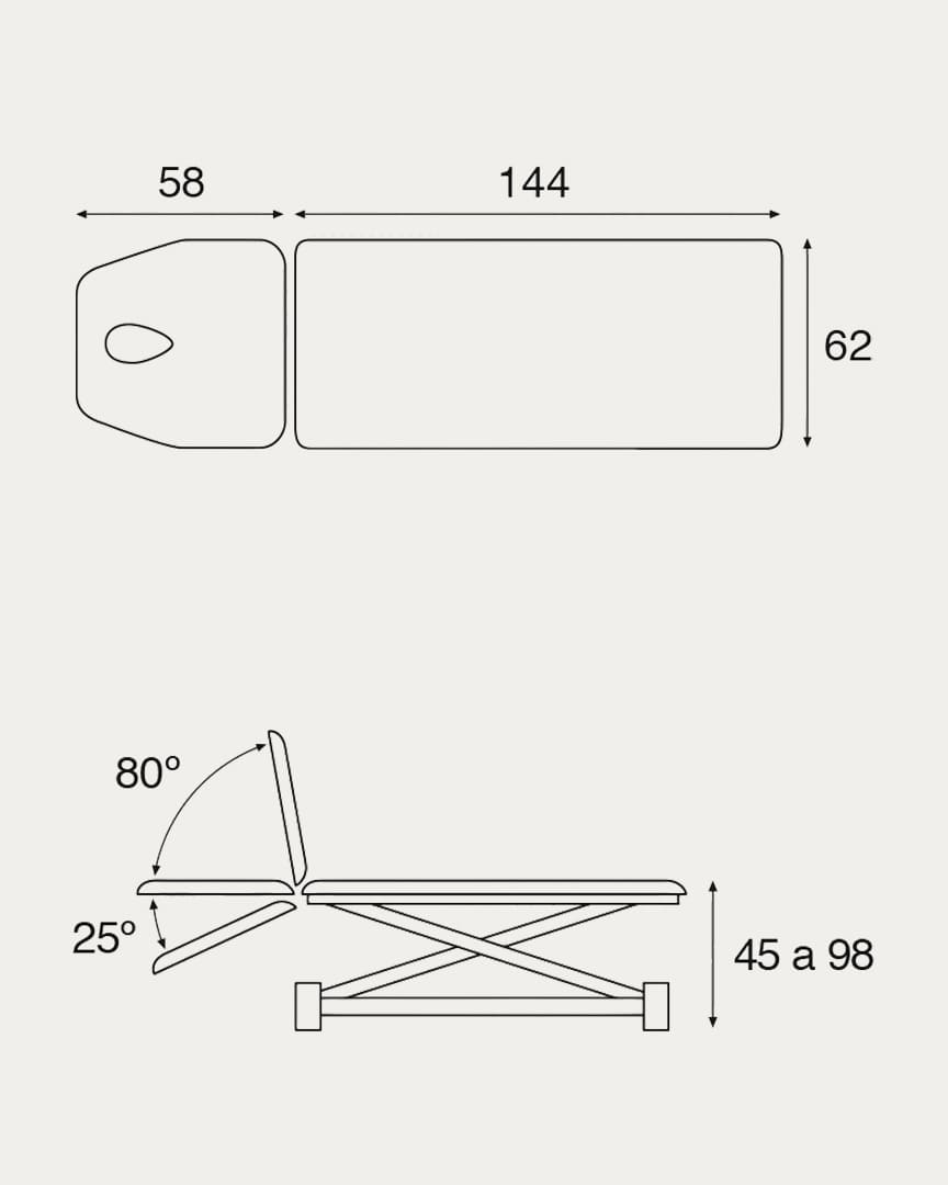 Camilla 2 cuerpos eléctrica C7533 Ecopostural