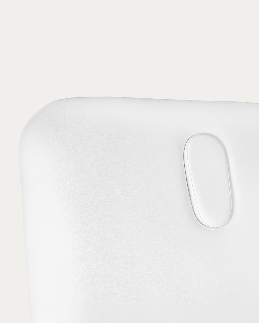 Camilla de fisioterapia eléctrica Draco blanca de Mirplay respaldo