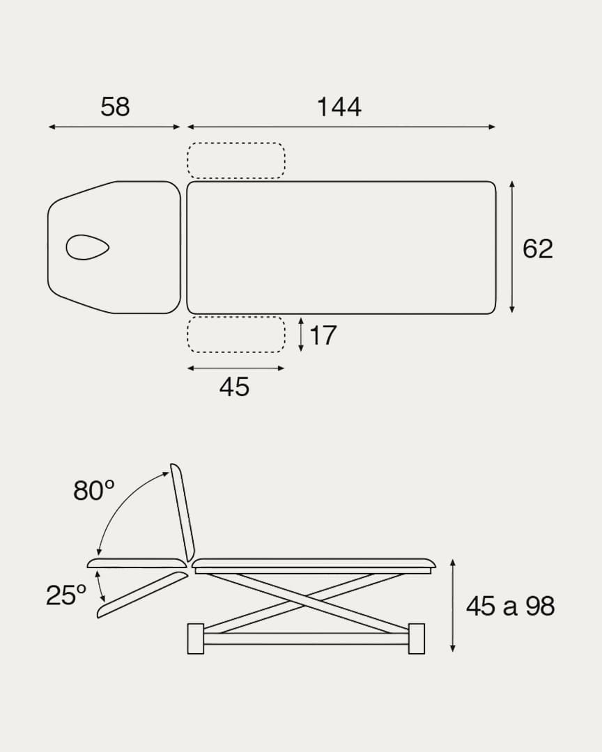 Camilla eléctrica C7534 Ecopostural 2 cuerpos