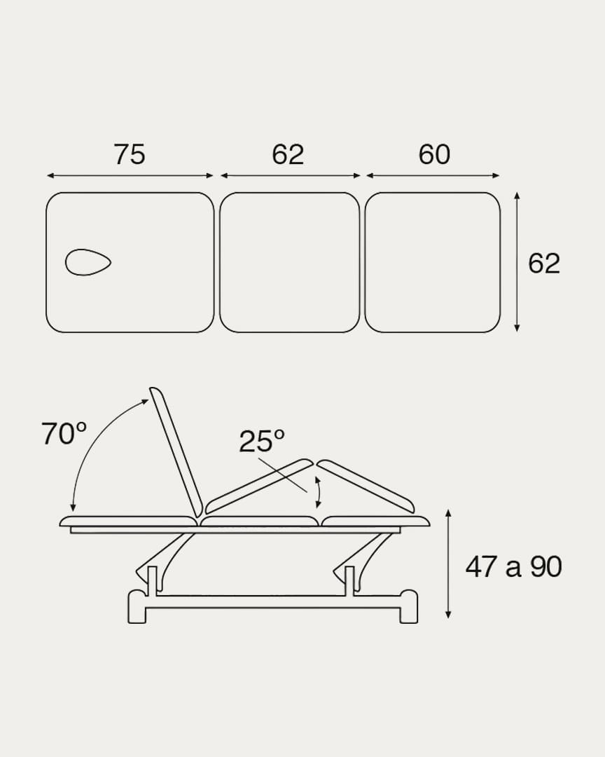 Ecopostural camilla eléctrica C3525