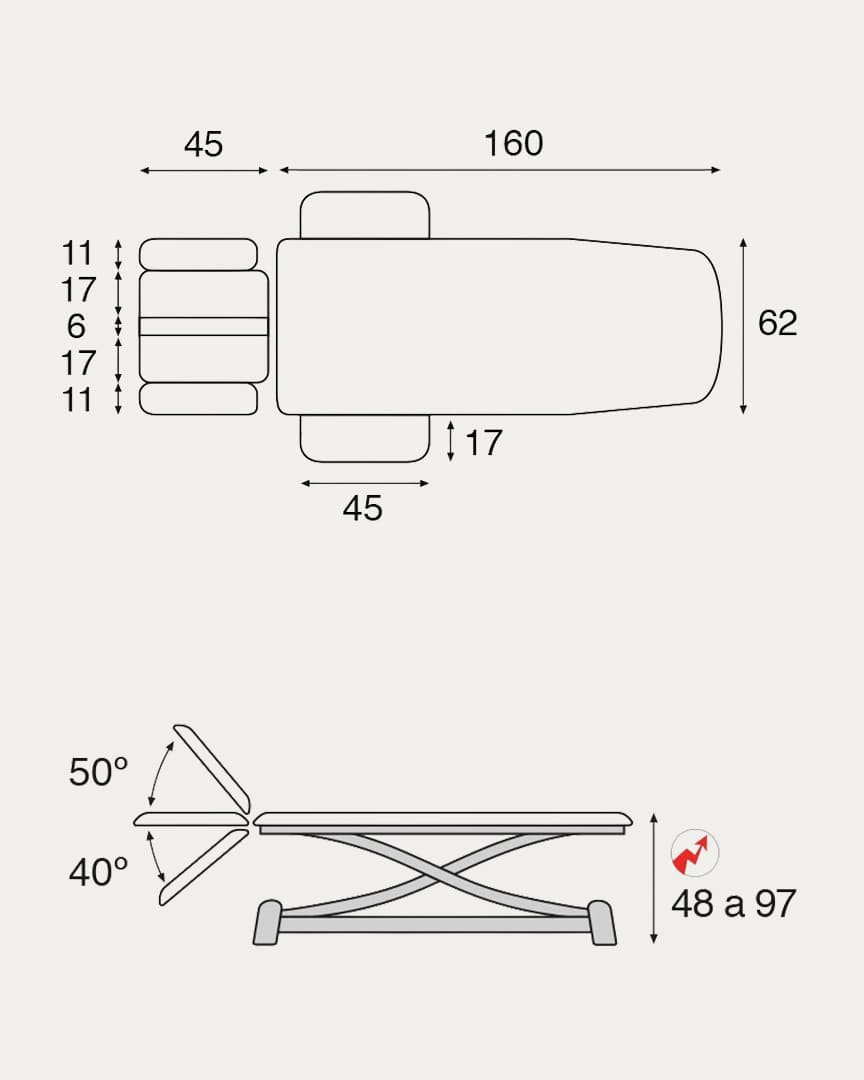 Camilla Ecopostural osteopatía C7944 eléctrica