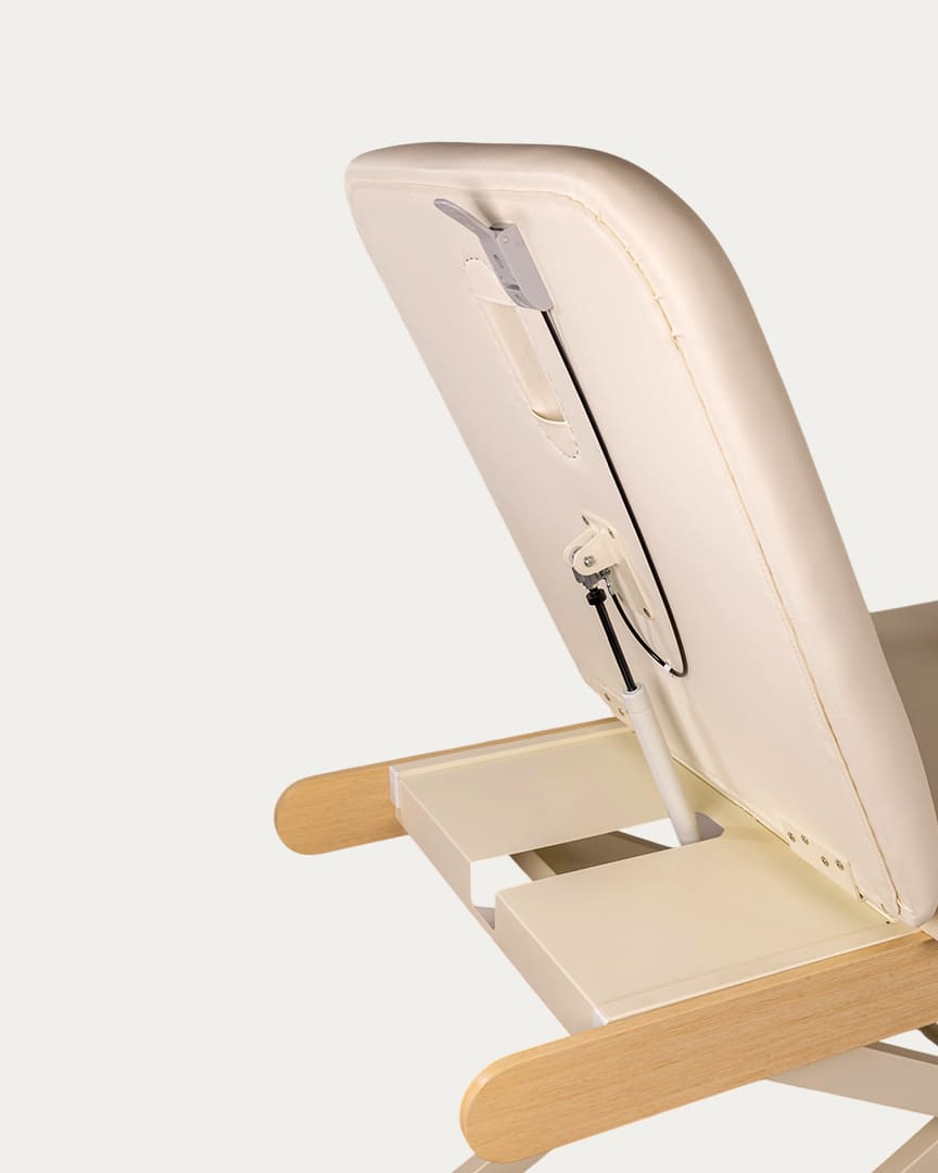 Camilla de masaje eléctrica Draco crema beige de Mirplay