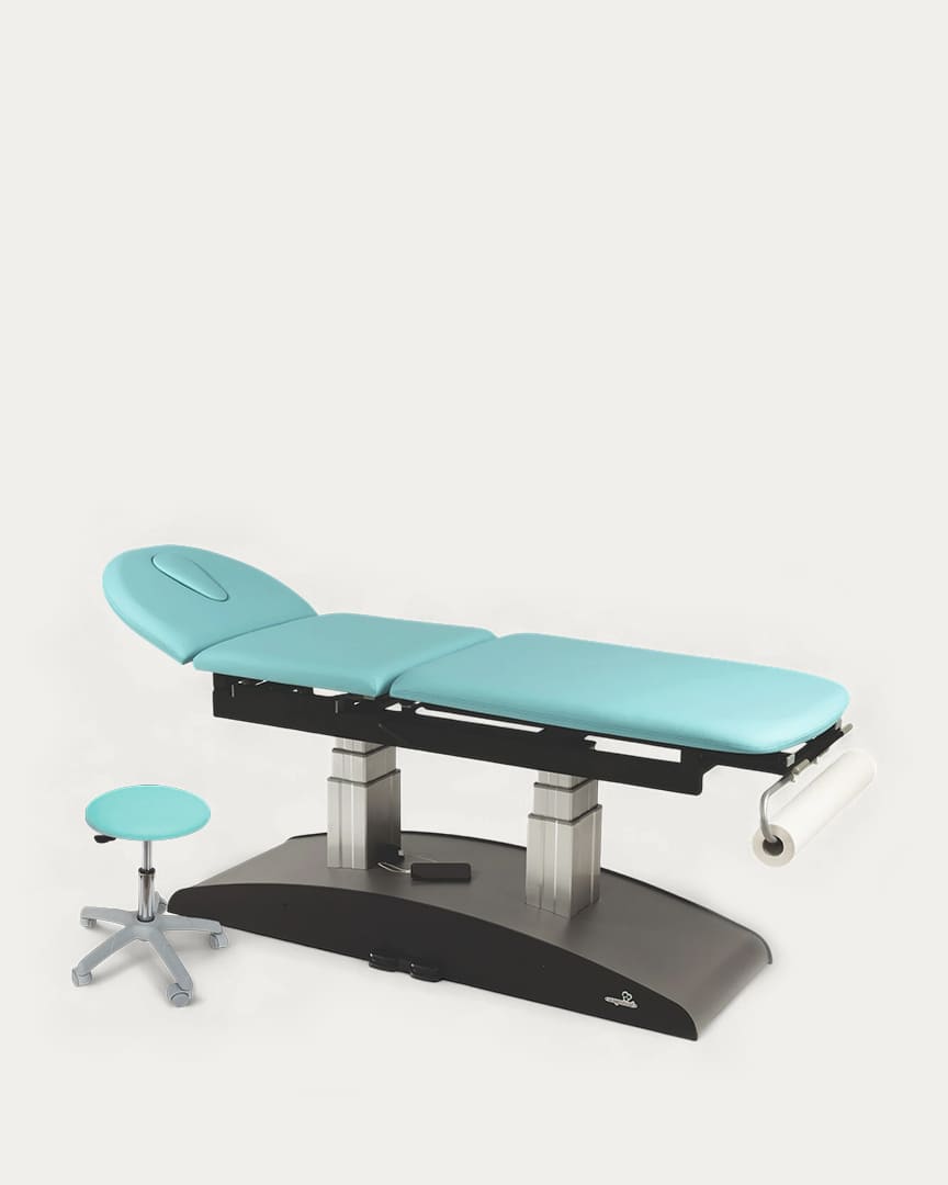 Camilla fisioterapia eléctrica Ecopostural tres cuerpos C6910