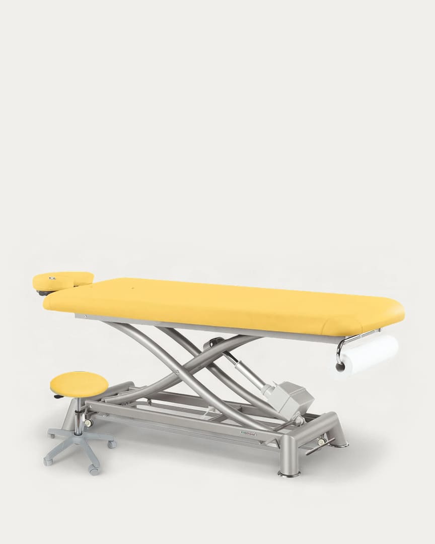 Camilla eléctrica Ecopostural biela gris C7901