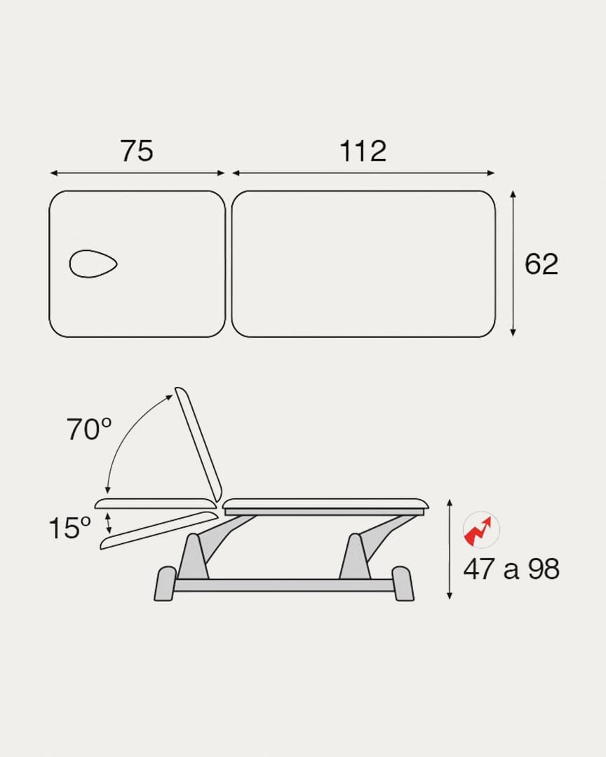 Camilla C5933 Ecopostural fisioterapia eléctrica