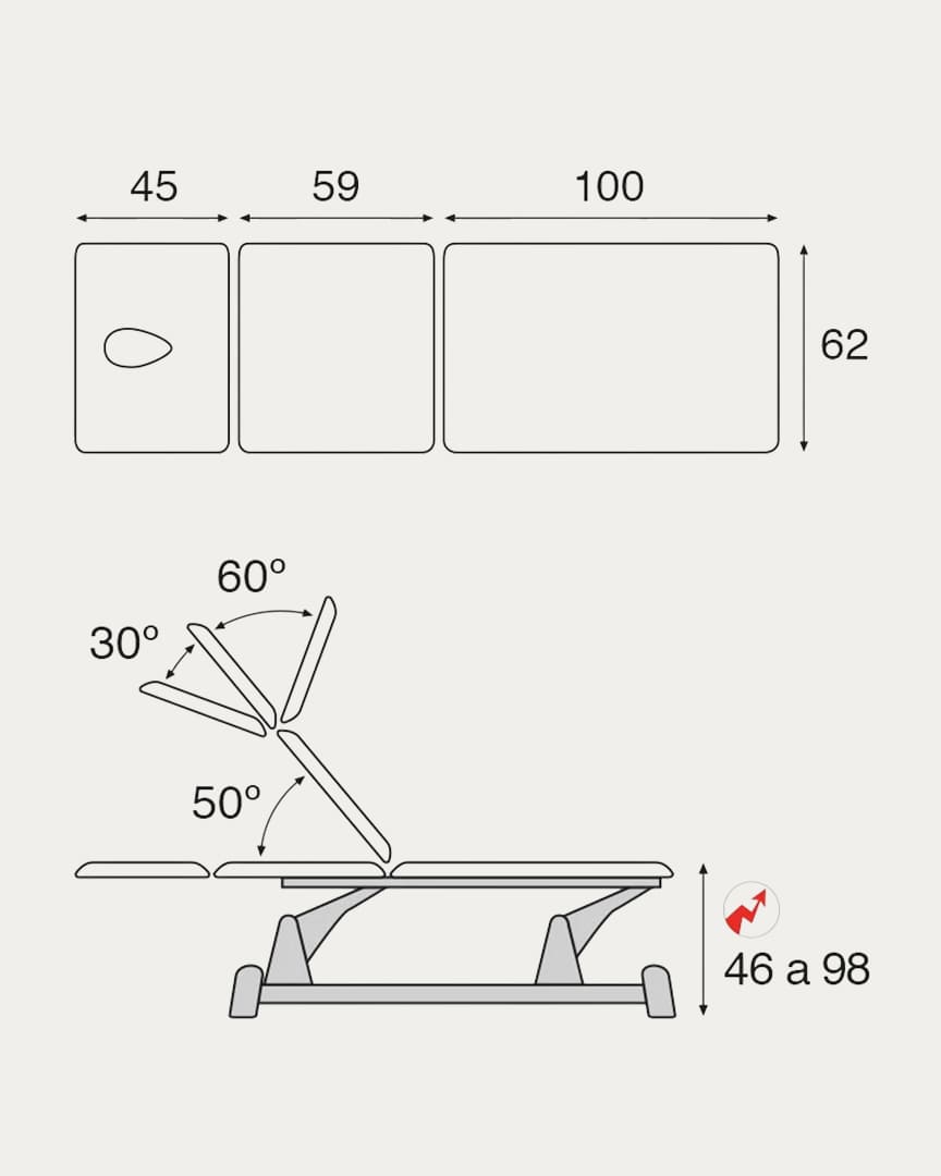 Camilla C5949 eléctrica fisioterapia Ecopostural