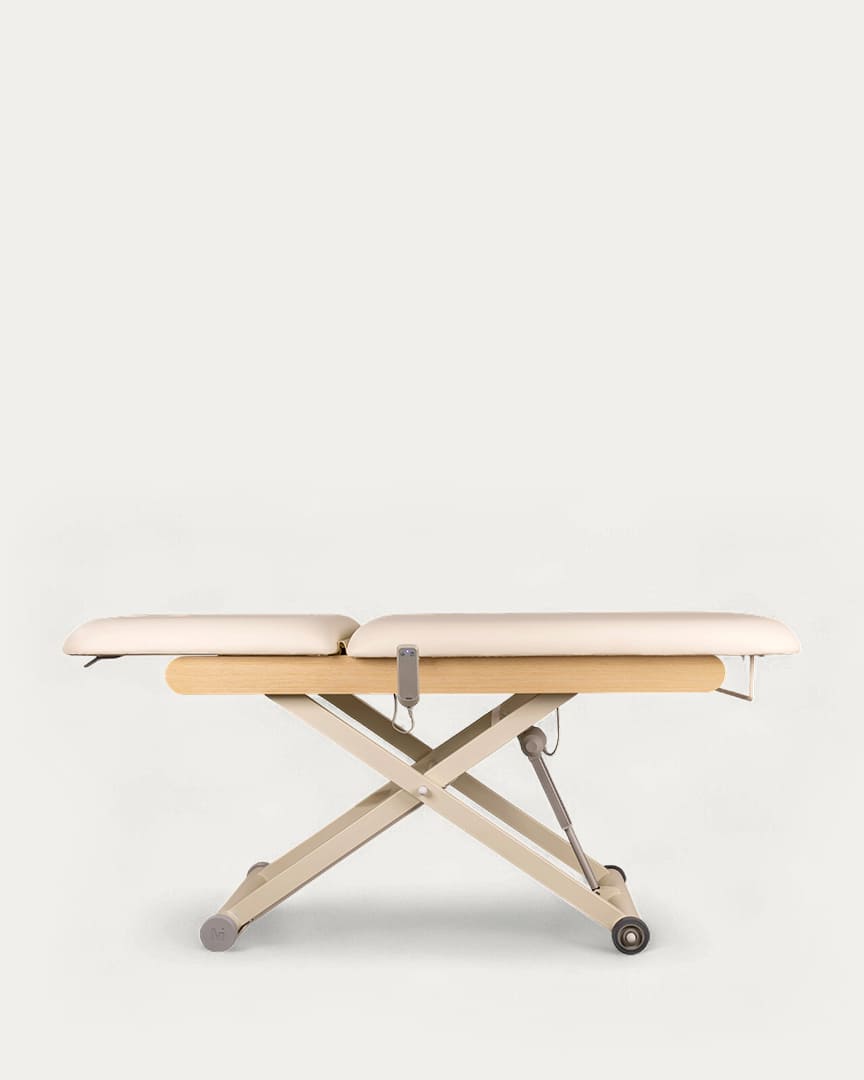 Camilla beige de masaje eléctrica Draco de Mirplay