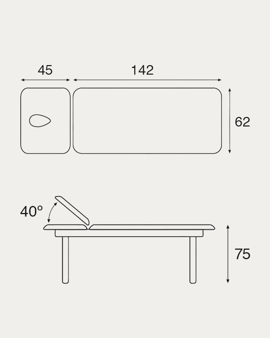Ecopostural camilla fija C3125