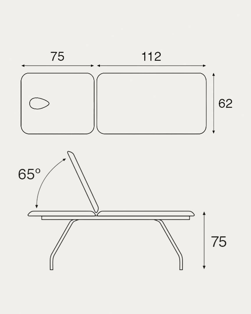Camilla de exploración C4592 Ecopostural