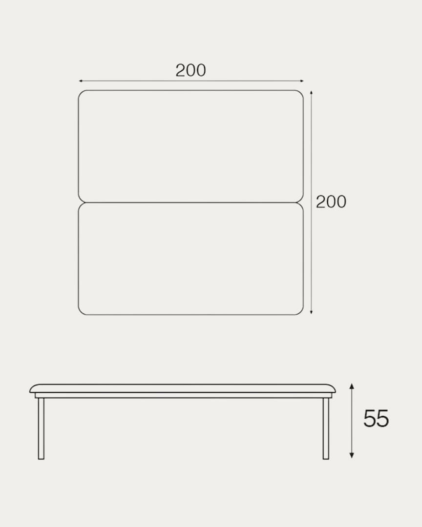 Camilla fija neurológica metálica C4518 Ecopostural