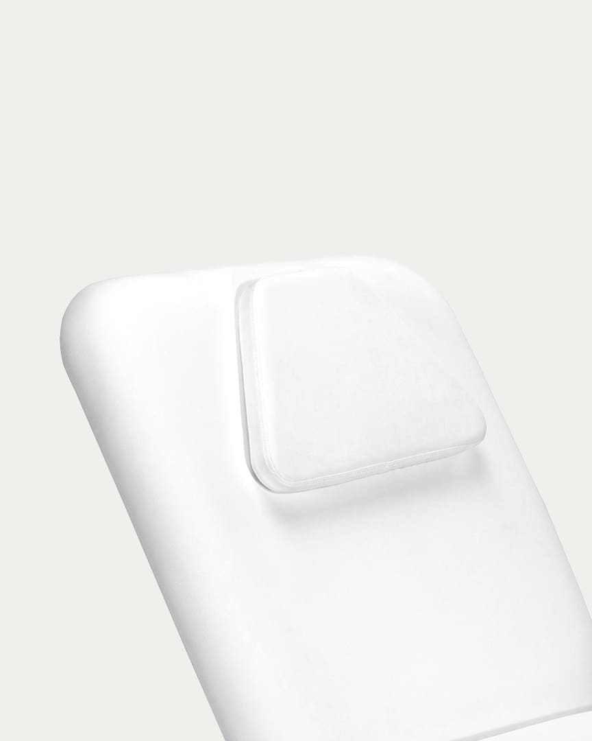 Camilla de fisioterapia eléctrica Draco blanca de Mirplay cojín cabezal