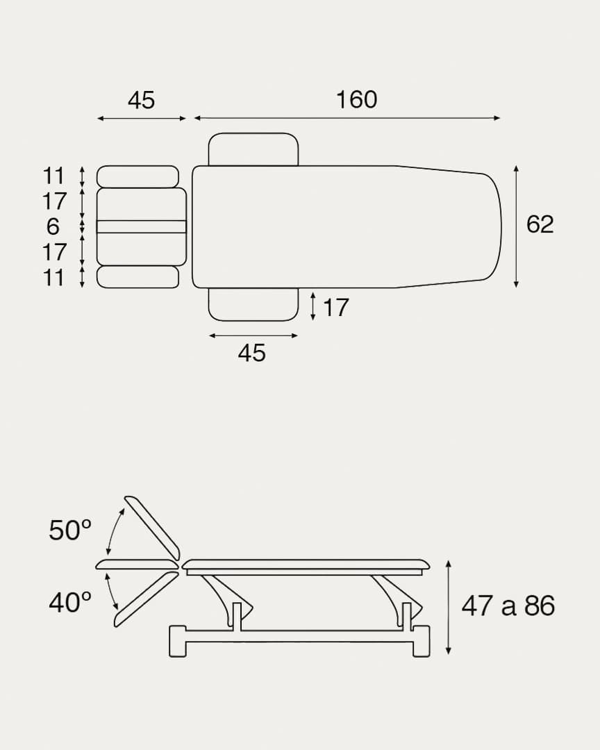 Camilla hidráulica C5744 fisioterapia Ecopostural