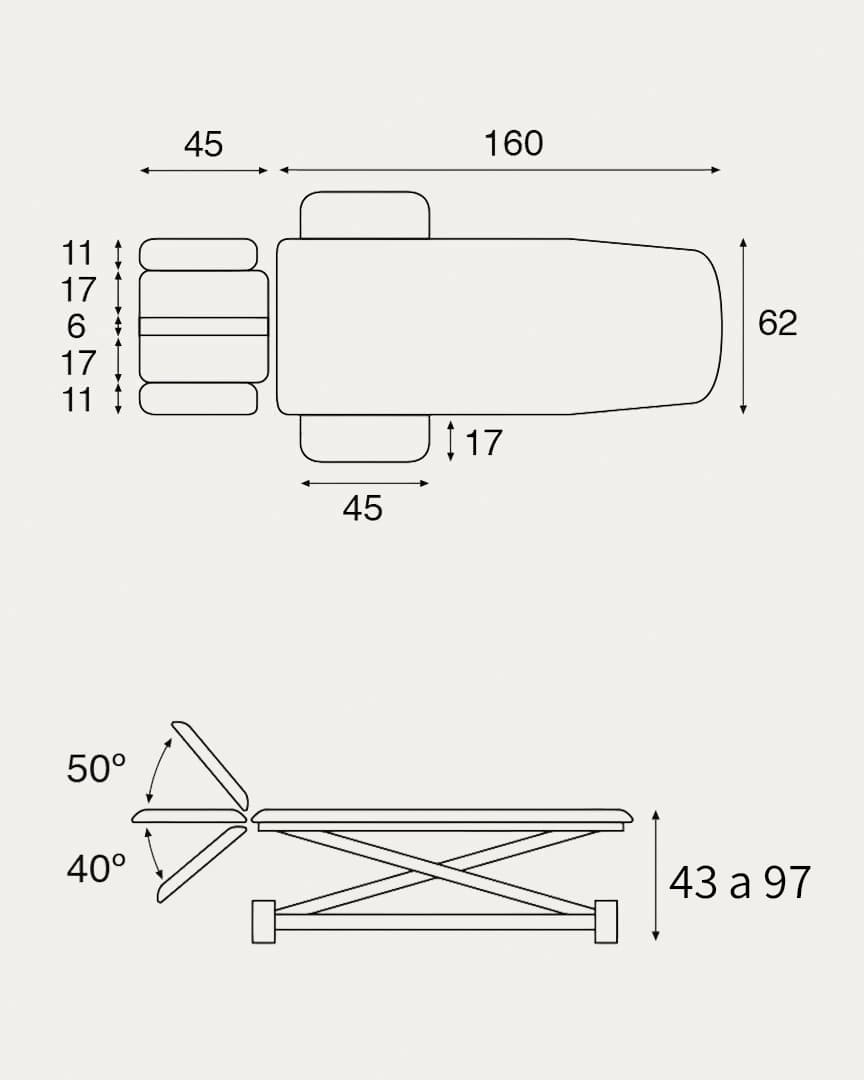 Camilla hidráulica C7744 Ecopostural