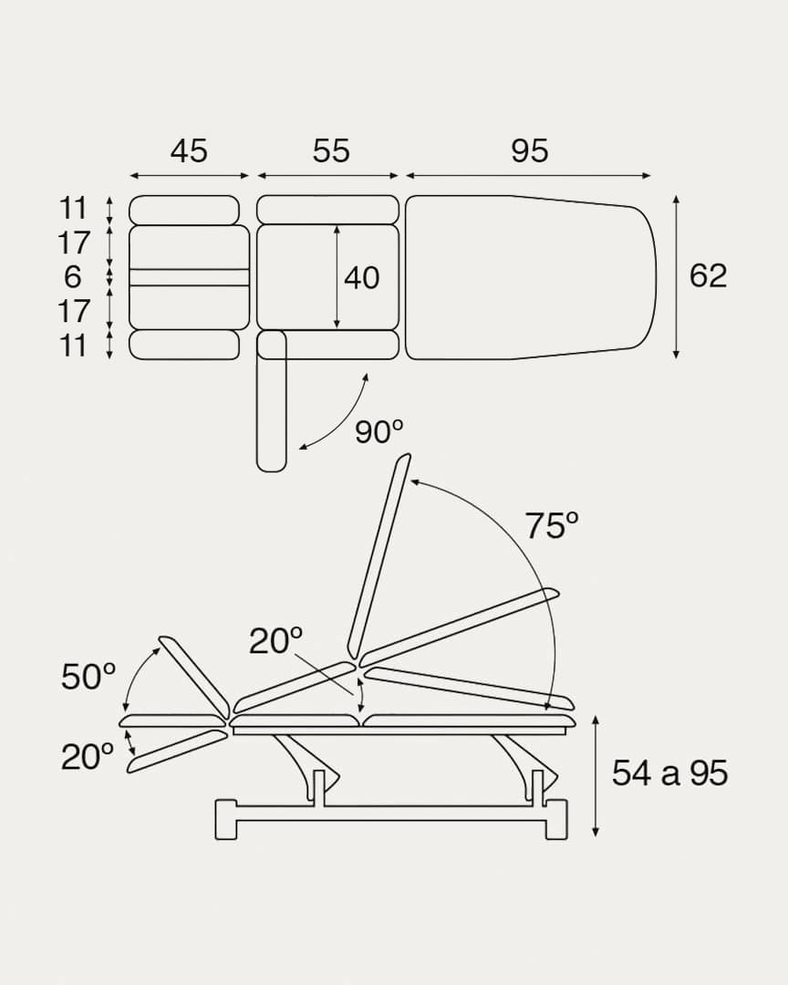 Camilla Ecopostural eléctrica C5532 osteopatía