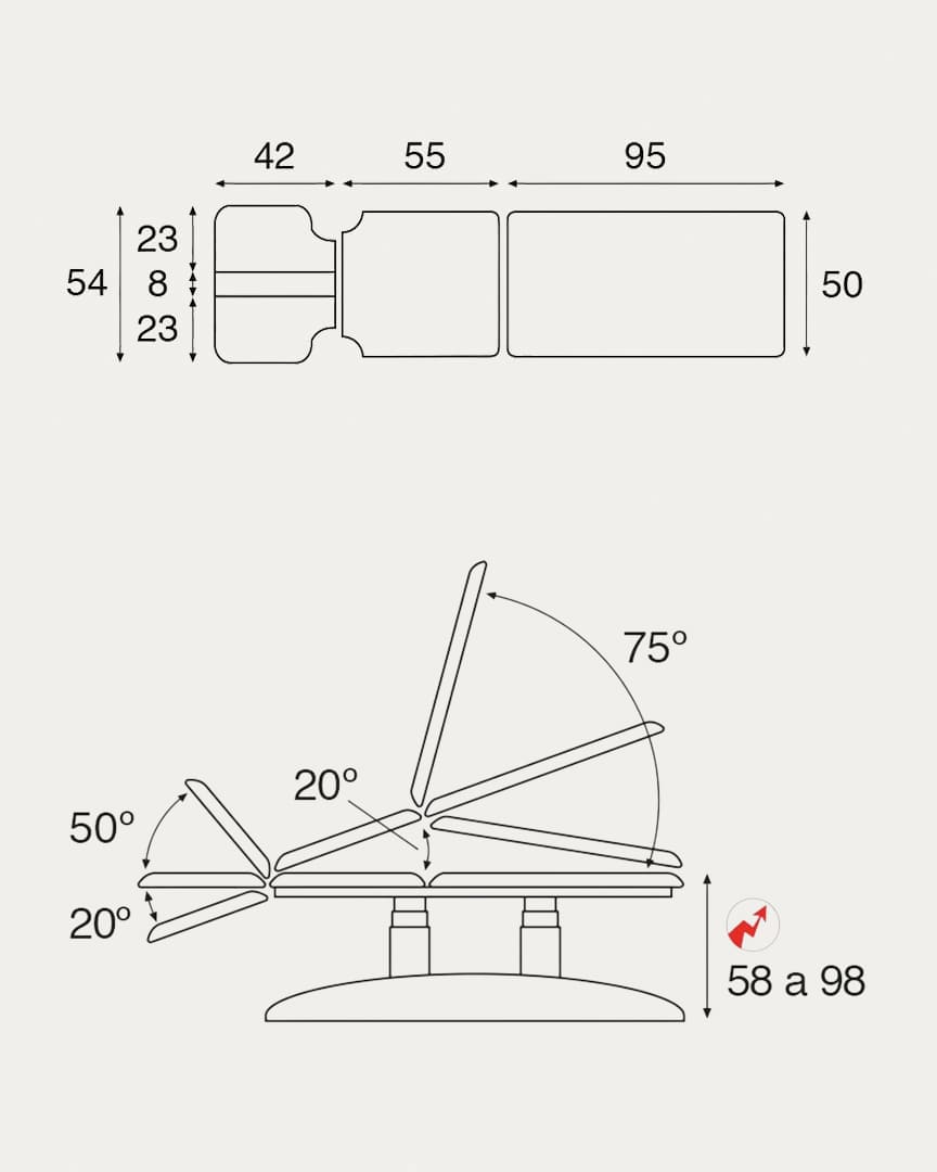 Camilla C6991 osteopatía 3 cuerpos Ecopostural
