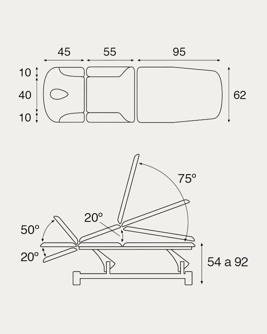 Camilla hidráulica de osteopatía C5731
