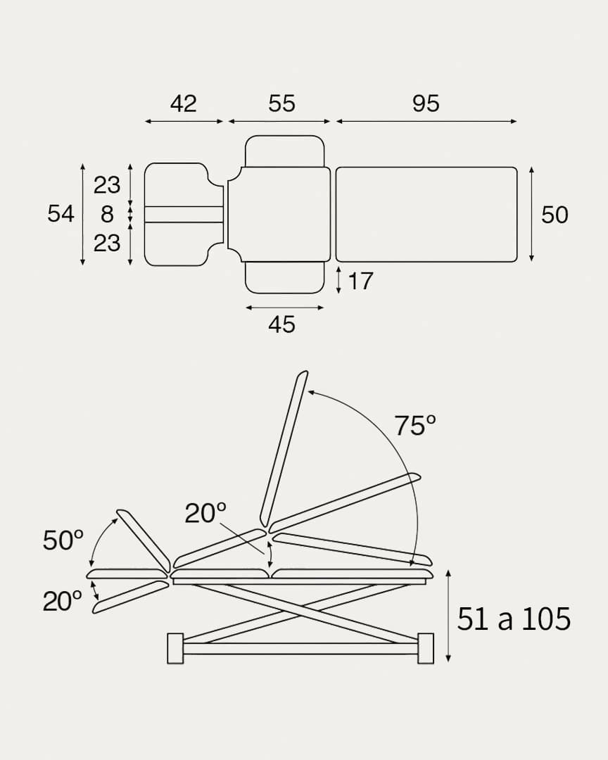 Camilla hidráulica C7790 Ecopostural