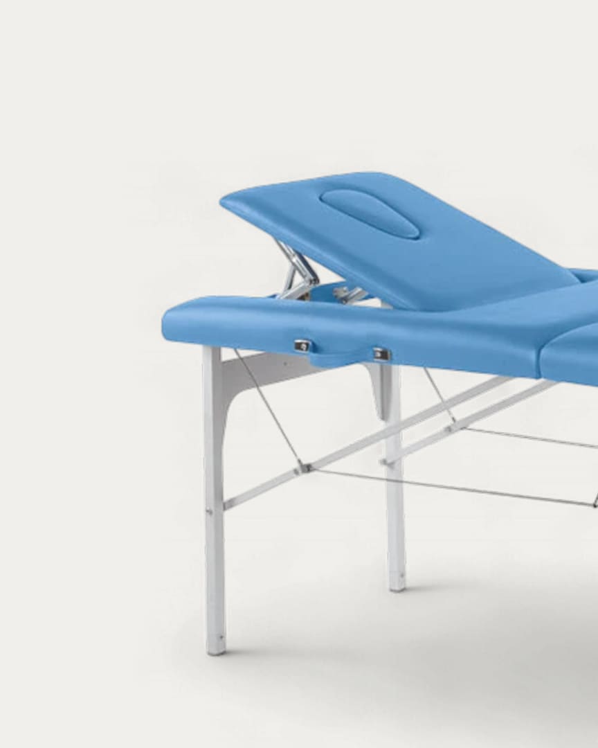 Camilla plegable aluminio 2 cuerpos C3409 Ecopostural