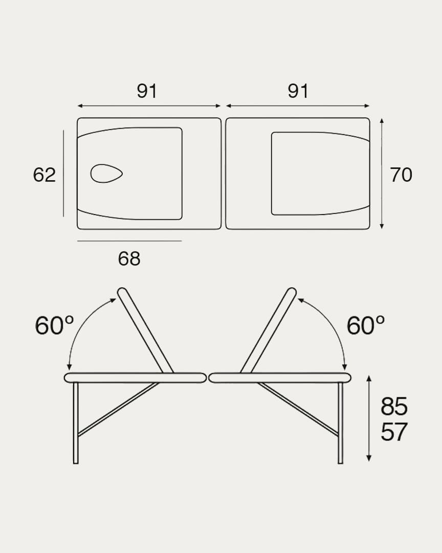 C3213 camilla portátil Ecopostural