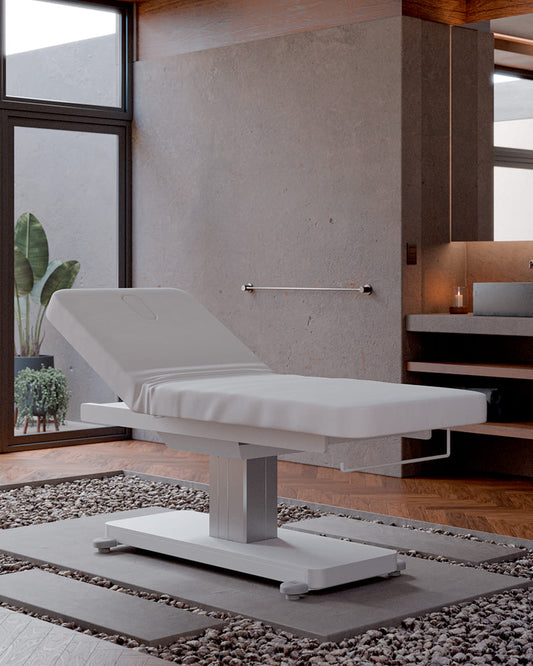 Camilla de spa Orion blanca de Mirplay