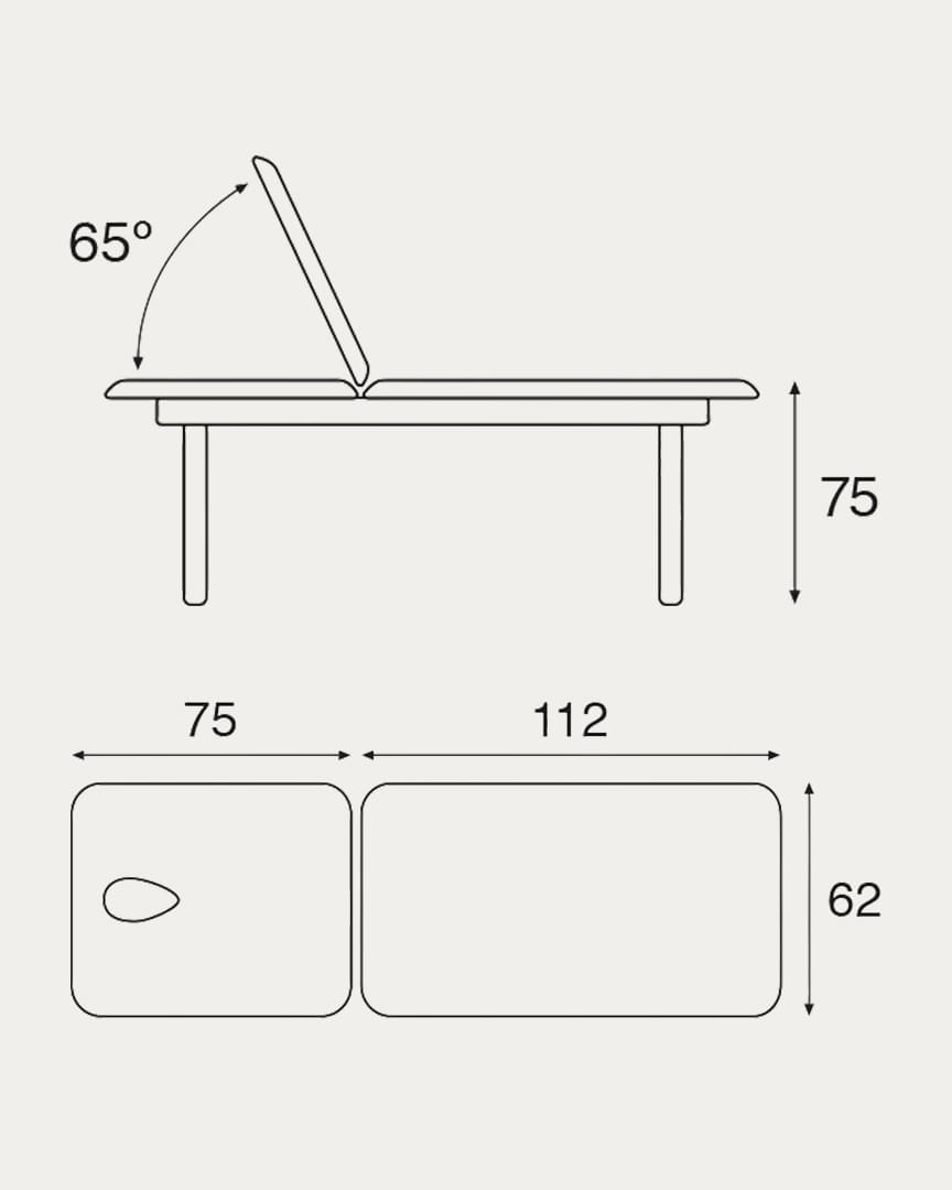 Camilla c3122 fija Ecopostural