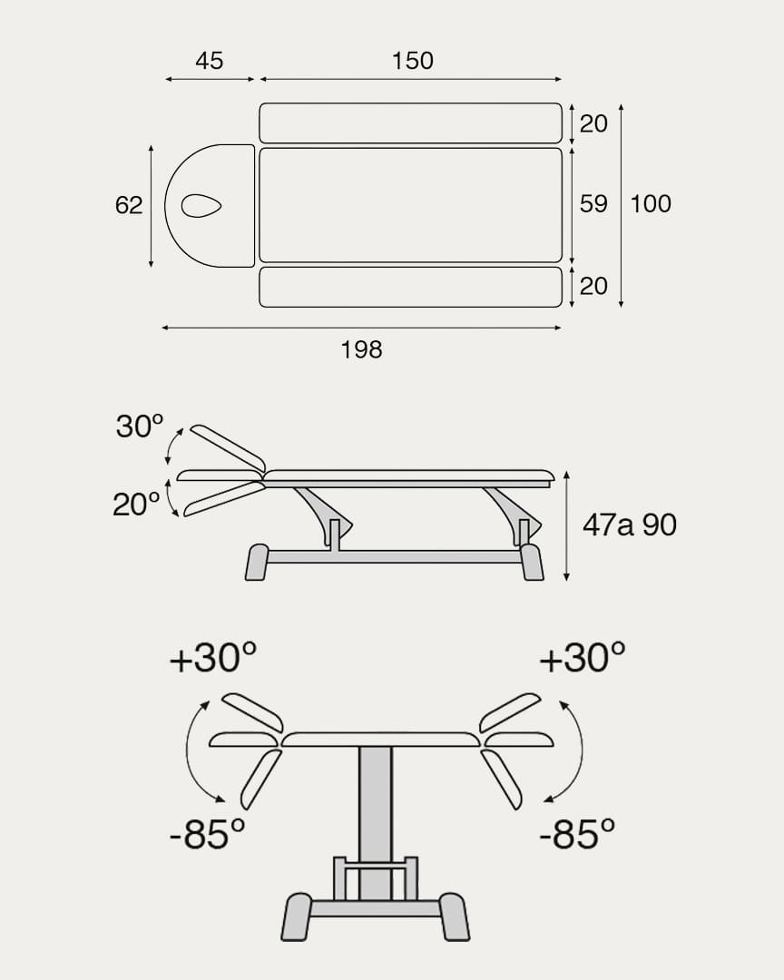 Camilla Ecopostural dos cuerpos C5506 eléctrica