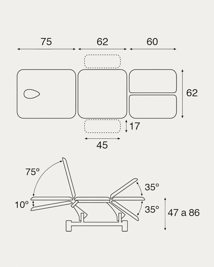 Camilla Ecopostural C5739 hidráulica podológica
