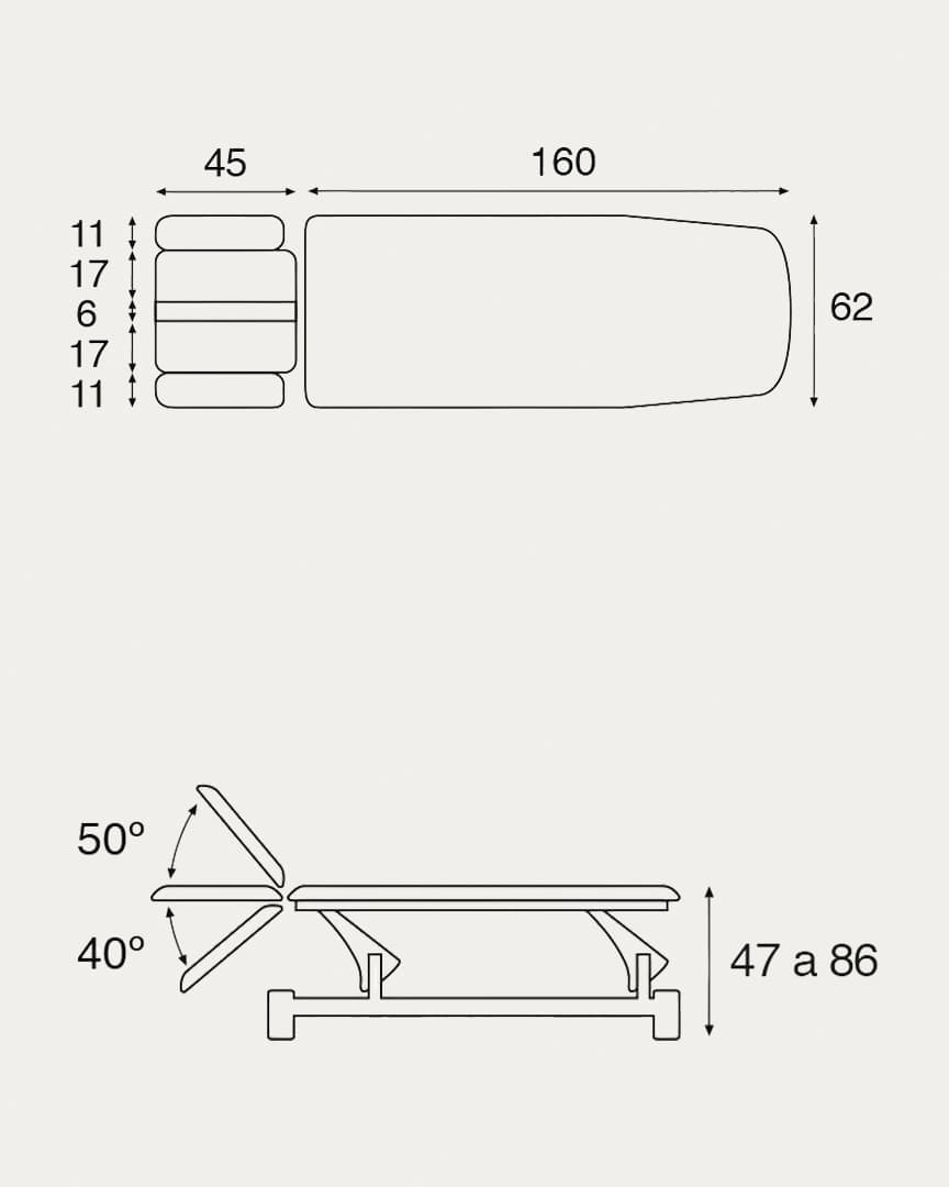 Camilla hidráulica C5743 osteopatía Ecopostural