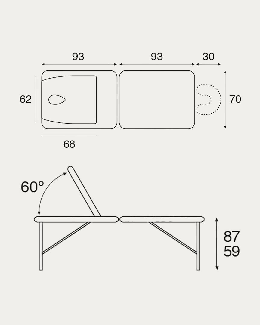 Ecopostural plegable camilla C3616