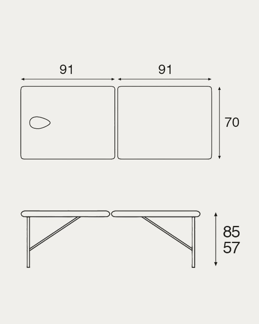 Camilla plegable C3211 Ecopostural