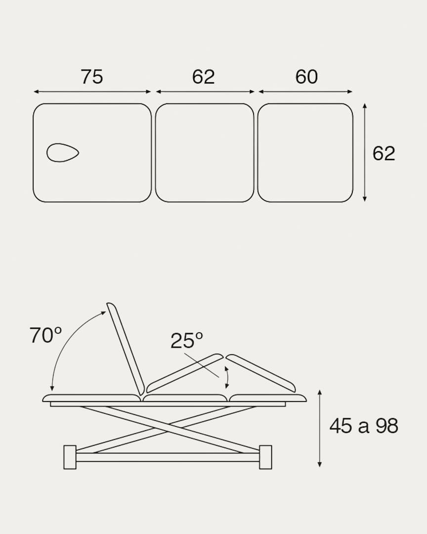 Camilla eléctrica C7526 Ecopostural
