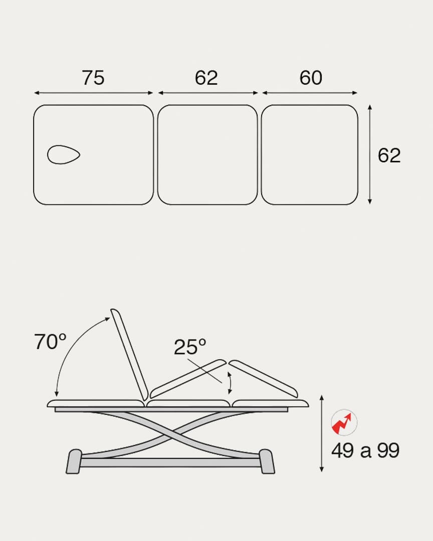 Camilla eléctrica C7926 Ecopostural