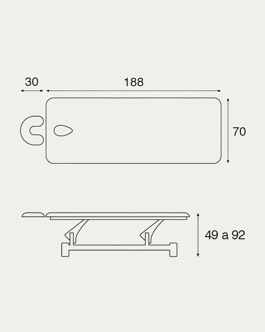 Camilla Ecopostural biela negra C5601 eléctrica