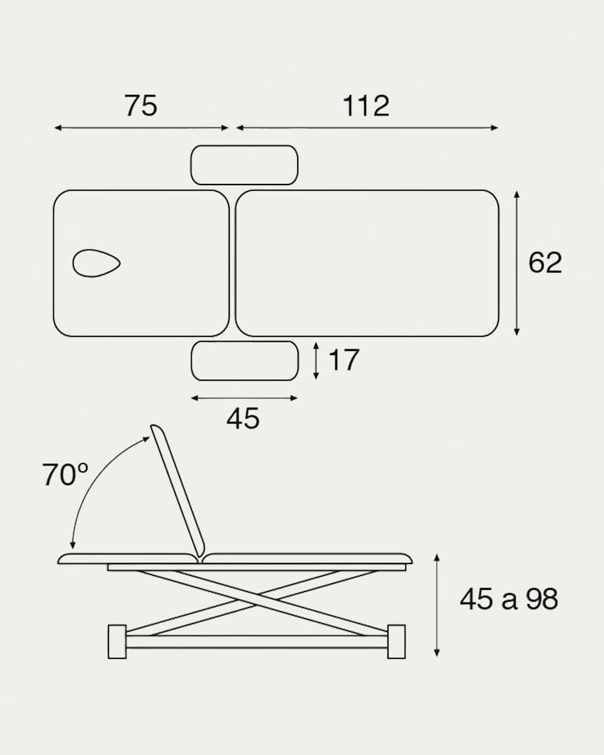 Camilla eléctrica C7951 Ecopostural
