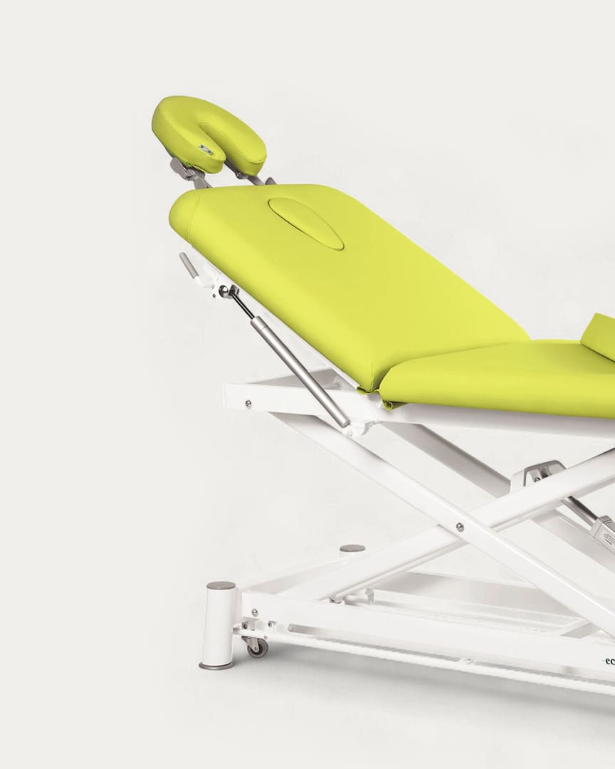 Camilla eléctrica tijera blanca 2 cuerpos C7502 Ecopostural