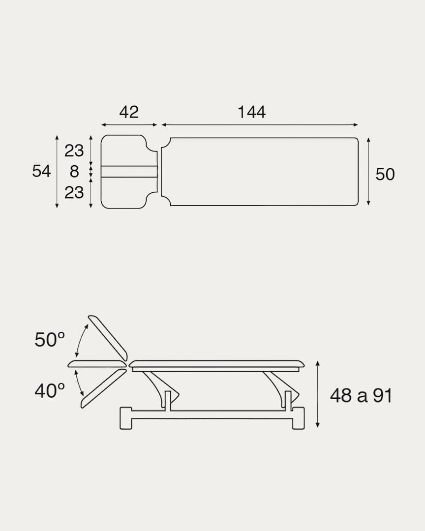 Eléctrica camilla Ecopostural C5646