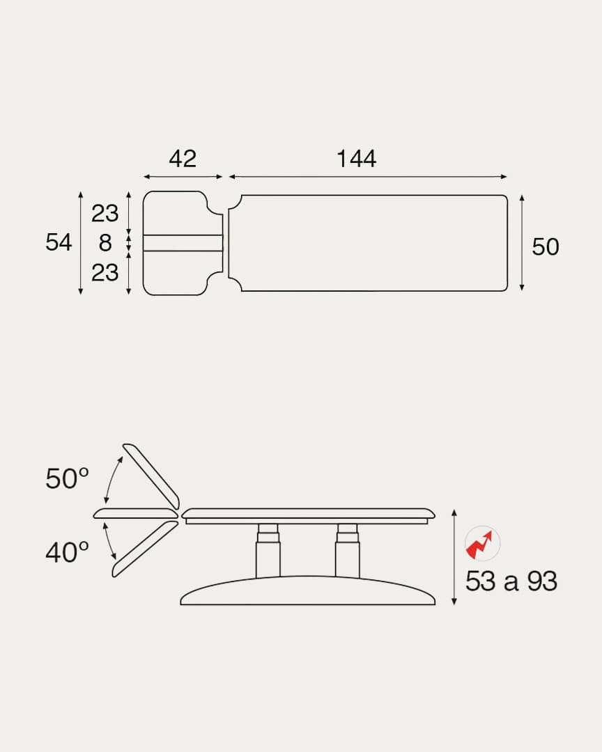 Camilla C6946 eléctrica Ecopostural fisioterapia