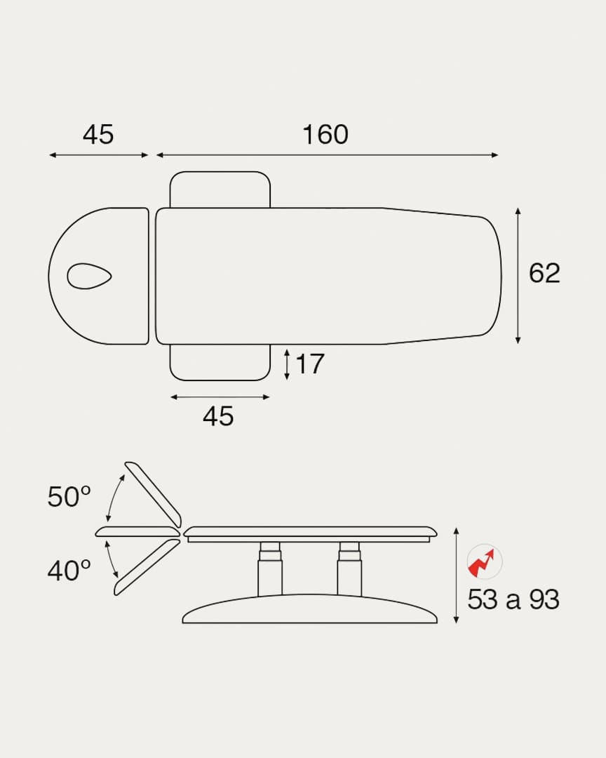 Camilla C6924 eléctrica Ecopostural 2 cuerpos