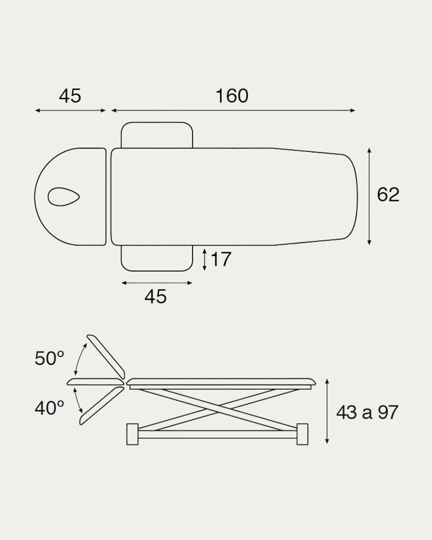 Camilla hidráulica C7724 fisioterapia Ecopostural