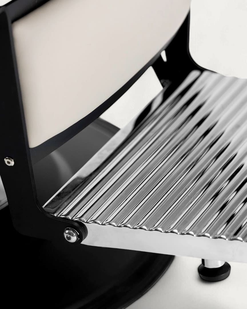 Sillón de barbero Fold Silver Grey Dduueett