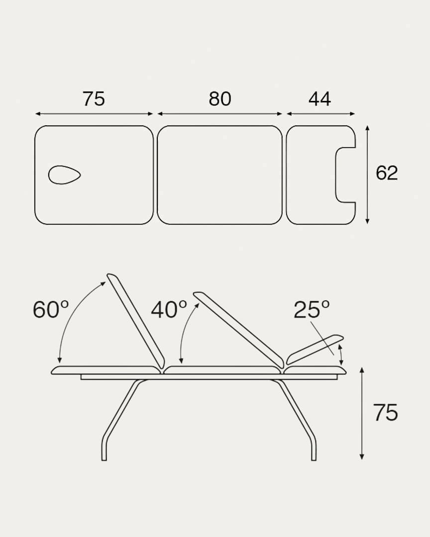 Camilla ginecológica Ecopostural C4581 fija