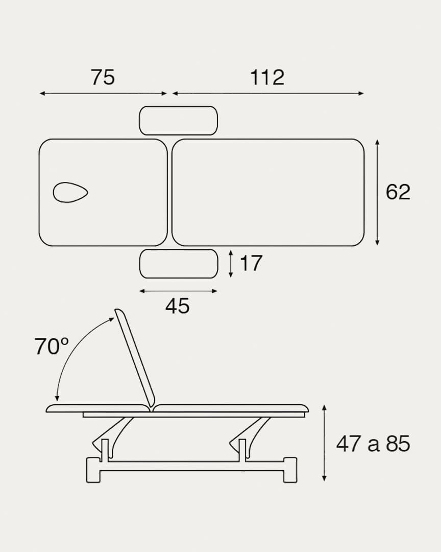 Camilla hidráulica C5751 masaje Ecopostural