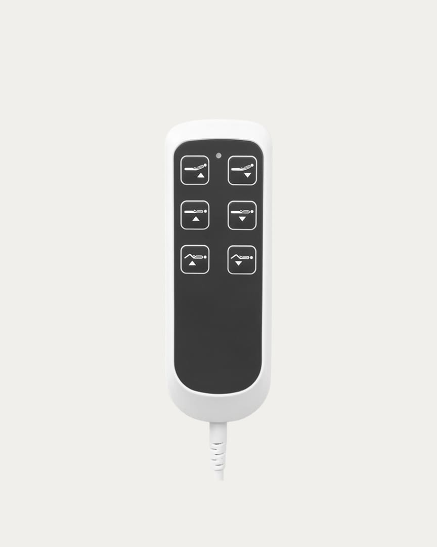 Mando Aura 3 motores camilla estética Weelko blanca