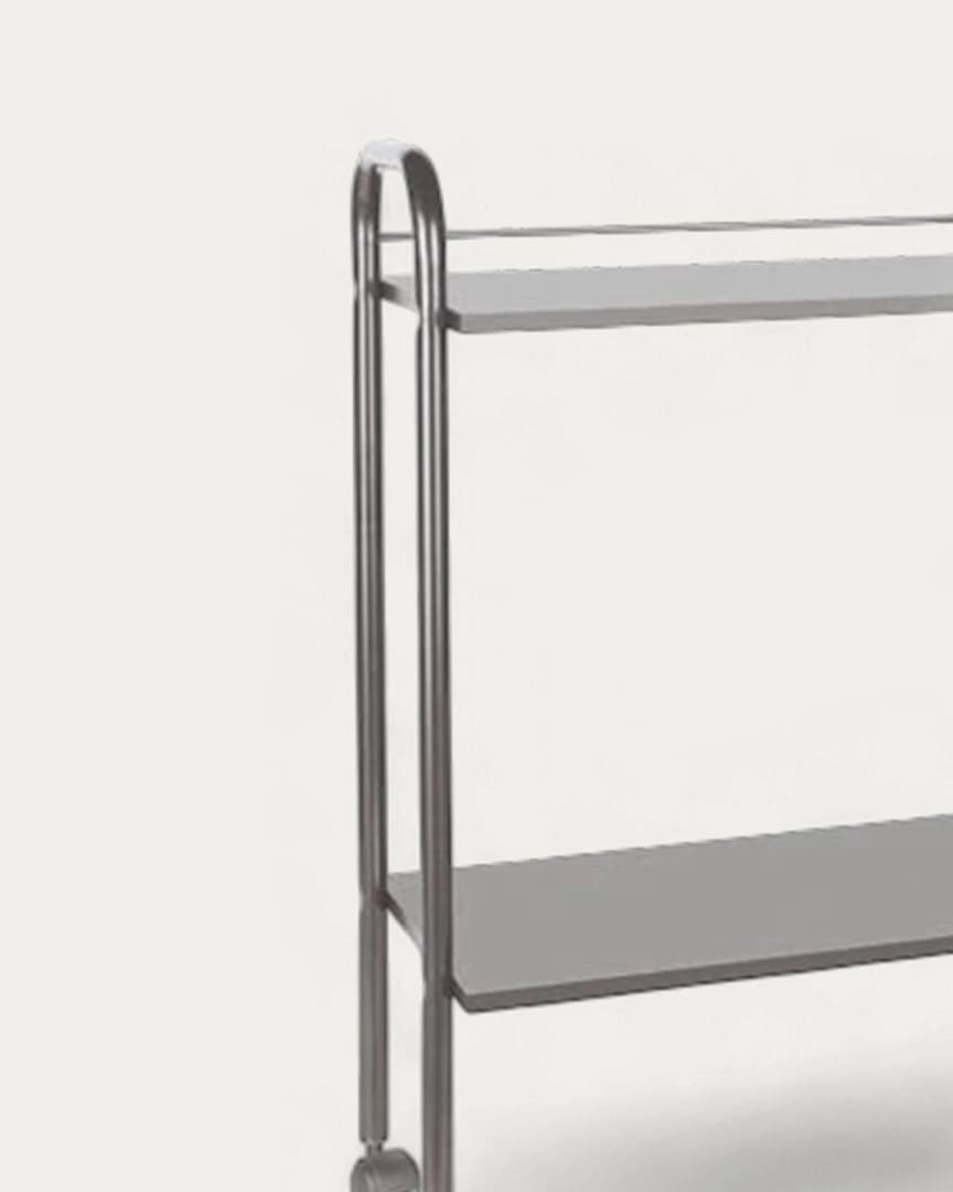 Carrito 2 alturas metal y madera A4486