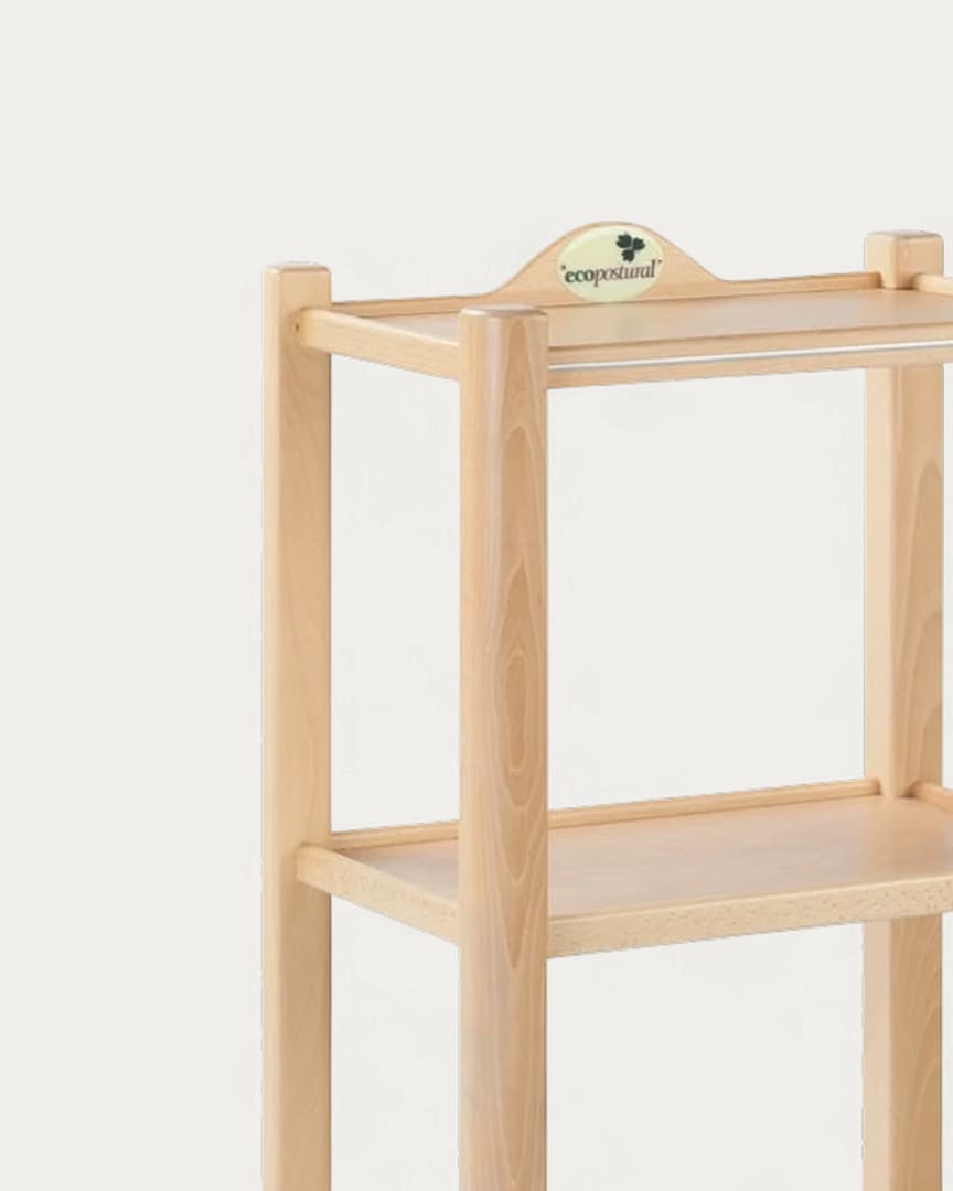 Mesa carrito madera 3 alturas A4474 Ecopostural