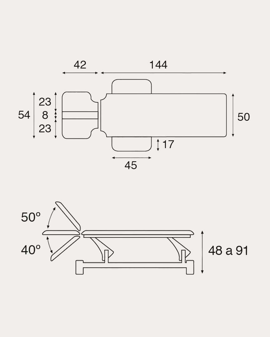 Camilla eléctrica Ecopostural C5535 osteopatía